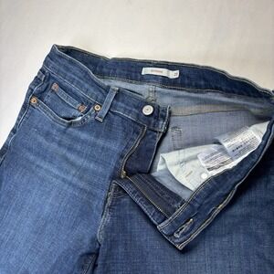 Levi's Boyfriend Jeans Women's Size 28x27 Medium Wash Stretch Denim Straight Leg